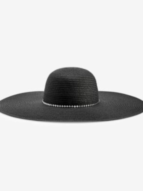 NWT I.N.C. Wide brim w/seashell chain Tan or Black